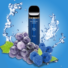 Lade das Bild in den Galerie-Viewer, 7VAPE disposable vape, blue raspberry grape vape, blue raspberry vape, grape vape, , 3000 puffs, 5% nicotine, 7-VAPE BAR PLUS