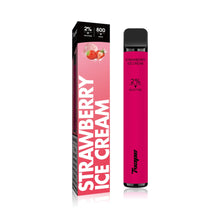 Lade das Bild in den Galerie-Viewer, 7VAPE disposable vape, strawberry ice cream, 800 puffs, 2% nicotine, 7-VAPE BAR
