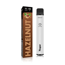 Load image into Gallery viewer, 7VAPE disposable vape, hazelnut vape, 800 puffs, 2% nicotine, 7-VAPE BAR
