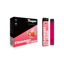 Load image into Gallery viewer, 7VAPE disposable vape, strawberry ice cream, 800 puffs, 2% nicotine, 7-VAPE BAR

