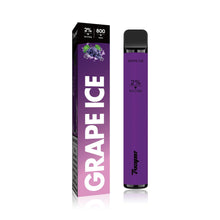 Load image into Gallery viewer, 7VAPE disposable vape, grape ice vape, 800 puffs, 2% nicotine, 7-VAPE BAR
