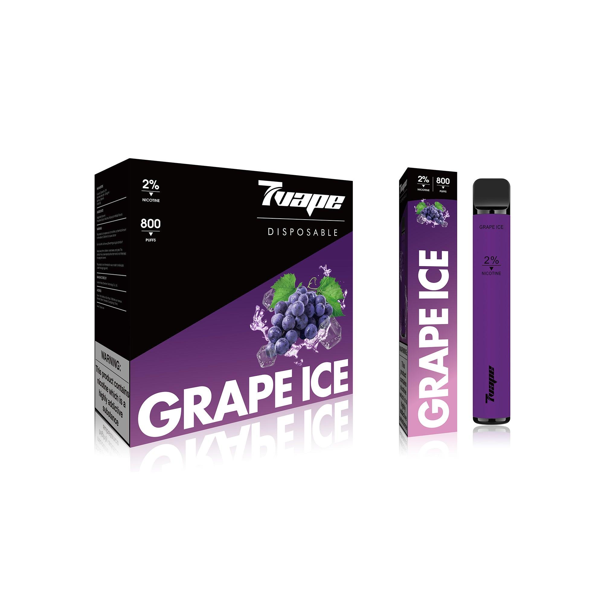 Grape Ice Disposable Vape | 7-VAPE BAR 7Monppo Grape Ice Disposable Vape | 7-VAPE BAR 7Monppo