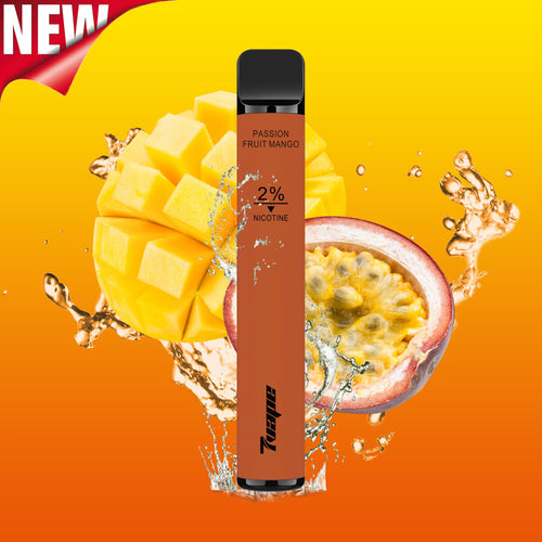 7VAPE disposable vape, Passion Fruit Mango, 800 puffs, 2% nicotine, 7-VAPE BAR, vapes, passion fruit vape, mango vape, 7vape bar