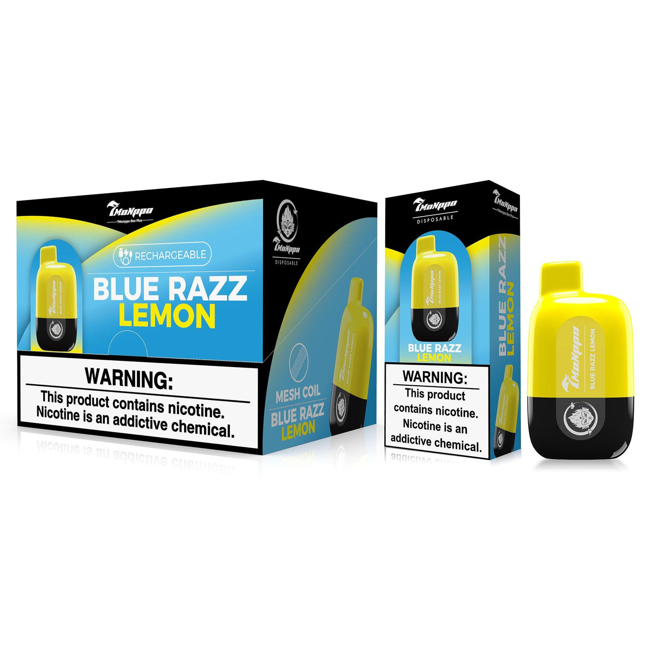 Blue Razz Lemon Disposable Vape 7Monppo Blue Razz Lemon Disposable Vape 7Monppo