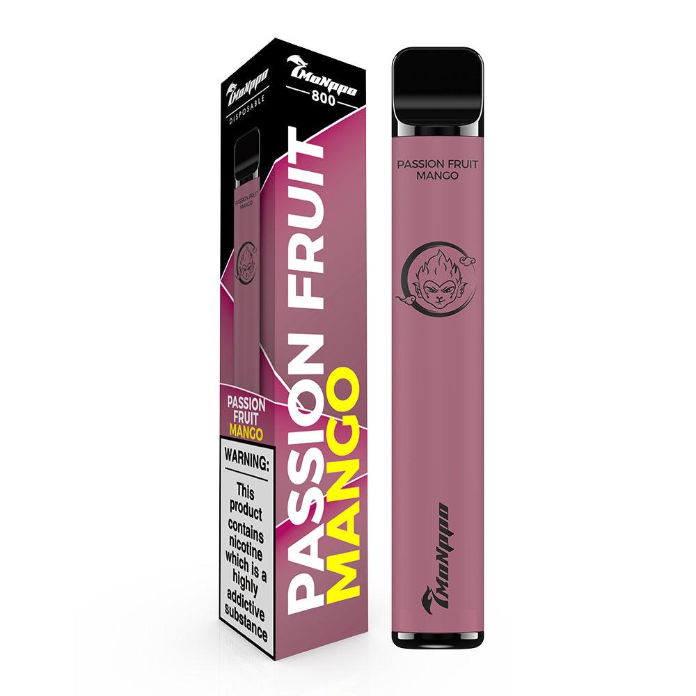 7MONPPO bar, 7monppo, 7monppo disposable vape Passion Fruit Mango vape, passion fruit vape, mango vape, 800 puffs, 2% nicotine, 7-VAPE BAR, 7VAPE disposable vape 