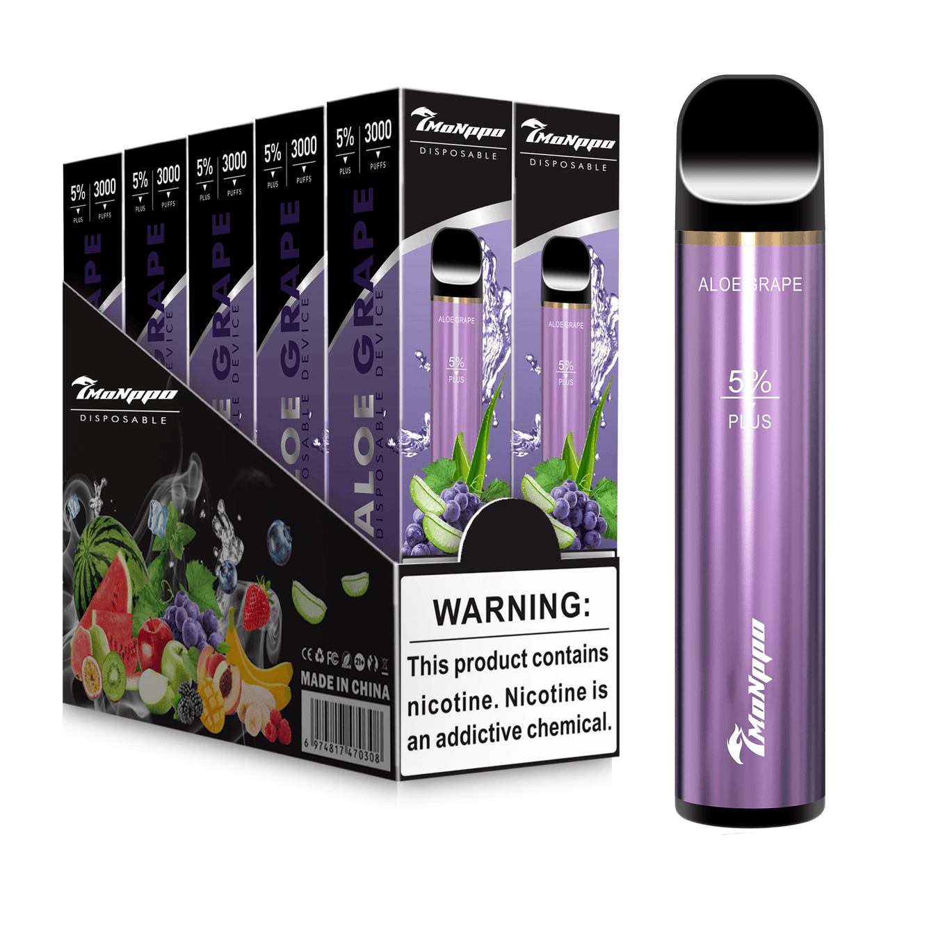 7Monppo Disposable Vapes | Refreshing Aloe and Grape Flavors 7Monppo Disposable Vapes | Refreshing Aloe and Grape Flavors