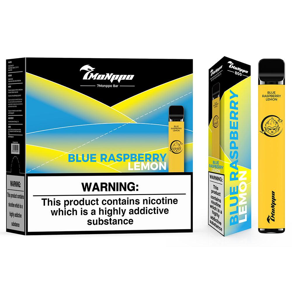 Blue Raspberry Lemon Disposable Vape | 7MONPPO BAR – 7Monppo