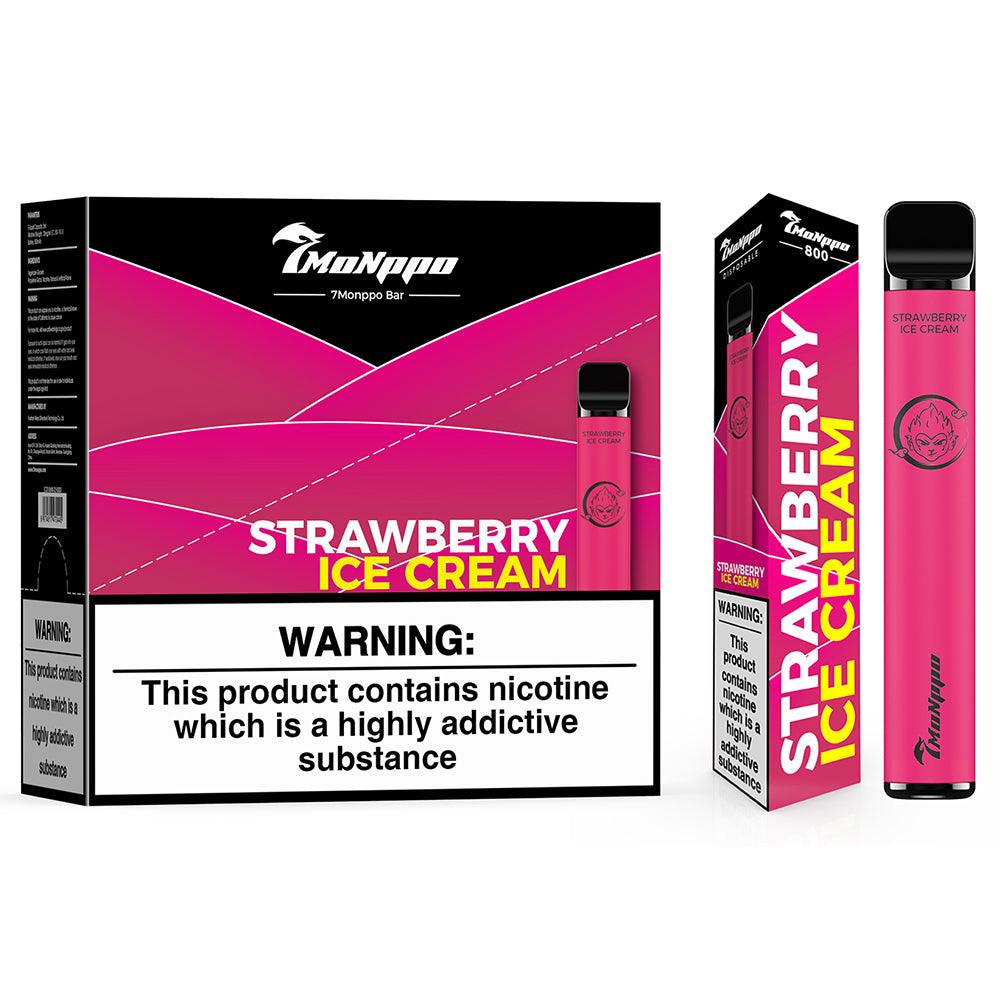 Strawberry Ice Cream Disposable Vape 7Monppo Strawberry Ice Cream Disposable Vape 7Monppo