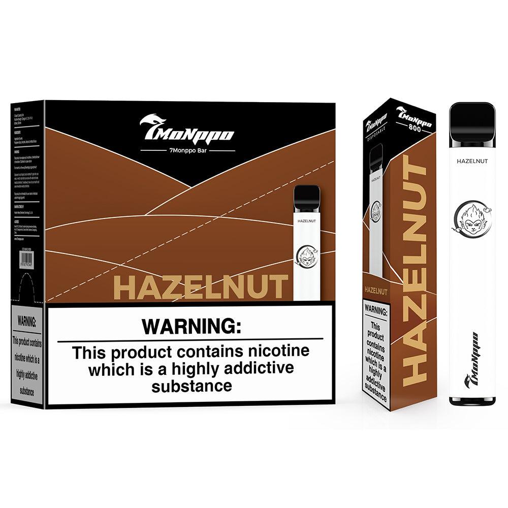 Hazelnut Flavor | Disposable Vaping | 7MONPPO BAR 7Monppo Hazelnut Flavor | Disposable Vaping | 7MONPPO BAR 7Monppo