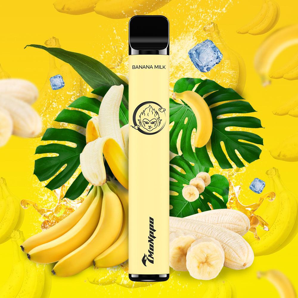 7VAPE disposable vape, banana milk vape, 800 puffs, 2% nicotine, 7-VAPE BAR, 7vape bar, banana vape, milk vape， 7monppo, 7monppo bar , banana vape, milk vape 