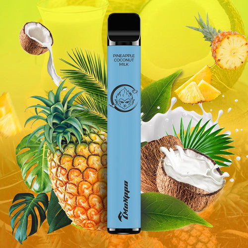 7MONPPO bar, 7monppo, 7monppo disposable vape, pineapple coconut milk vape, pineapple vape, coconut vape, coconut milk vape,  800 puffs, 2% nicotine, 7-VAPE BAR, 7VAPE disposable vape 