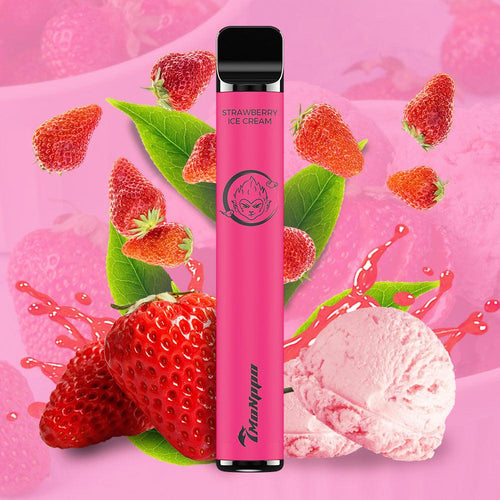 7MONPPO bar, 7monppo, 7monppo disposable vape,strawberry ice cream vape, strawberry vape, dessert vape, ice cream vape,  800 puffs, 2% nicotine, 7-VAPE BAR, 7VAPE disposable vape 