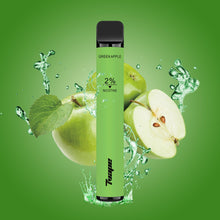 Load image into Gallery viewer, 7VAPE disposable vape, green apple vape, 800 puffs, 2% nicotine, 7-VAPE BAR
