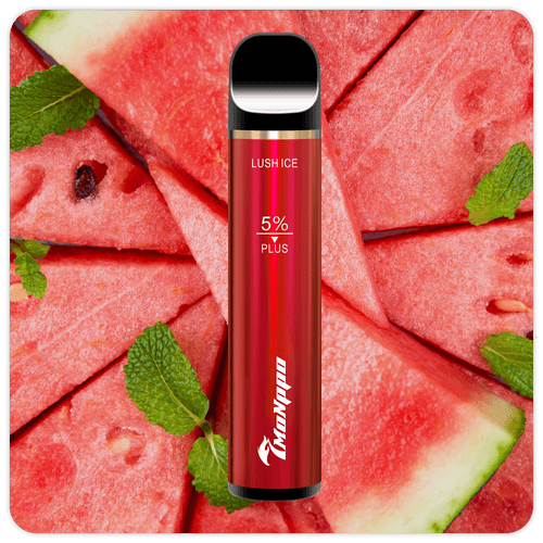 7MONPPO disposable vape, Lush Ice Vape, watermelon vape, watermelon ice vape , 3000 puffs, 5% nicotine, 7MONPPO BAR PLUS